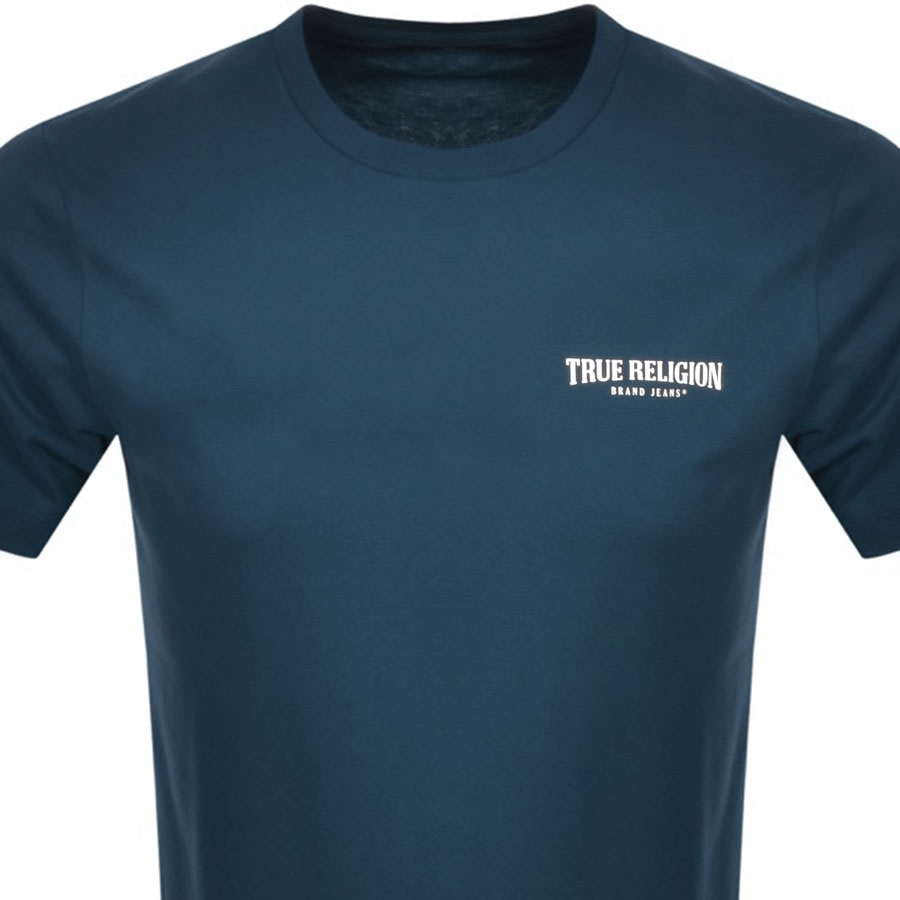 Alternative Image for ProductTrue Religion Small Arch Logo T Shirt Blue2